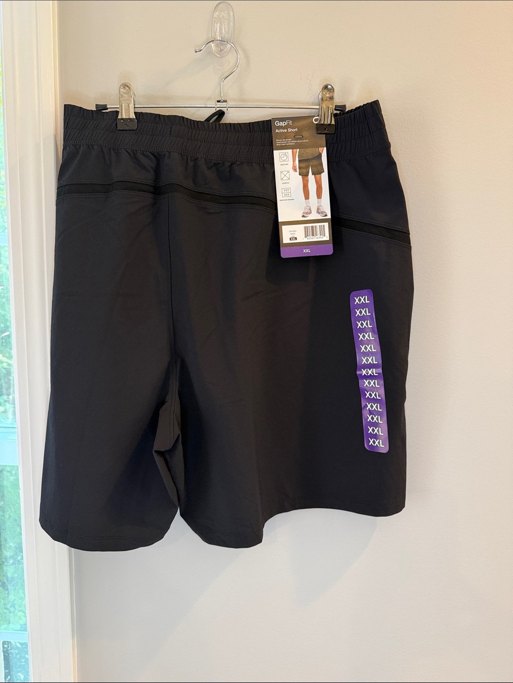GAP Men's Black Athletic Shorts with Elastic Waist xxl